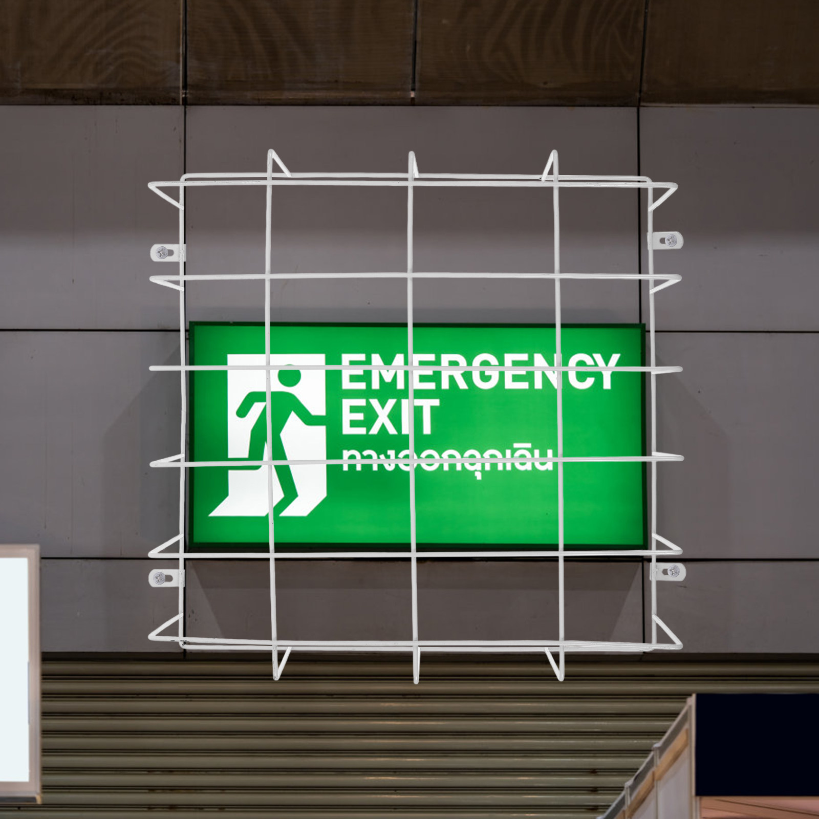 Emergency Exit Sign - Emergency Exit Light Stainless Steel Wire