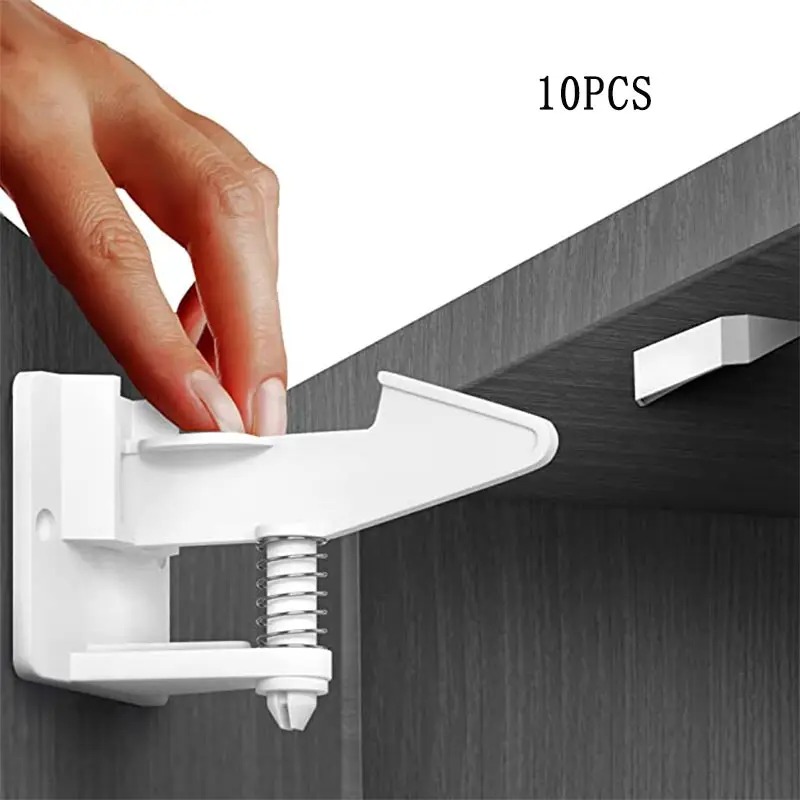 Medicine Cabinet Lock - 10pcs Baby Cabinet Locks Invisible Closet