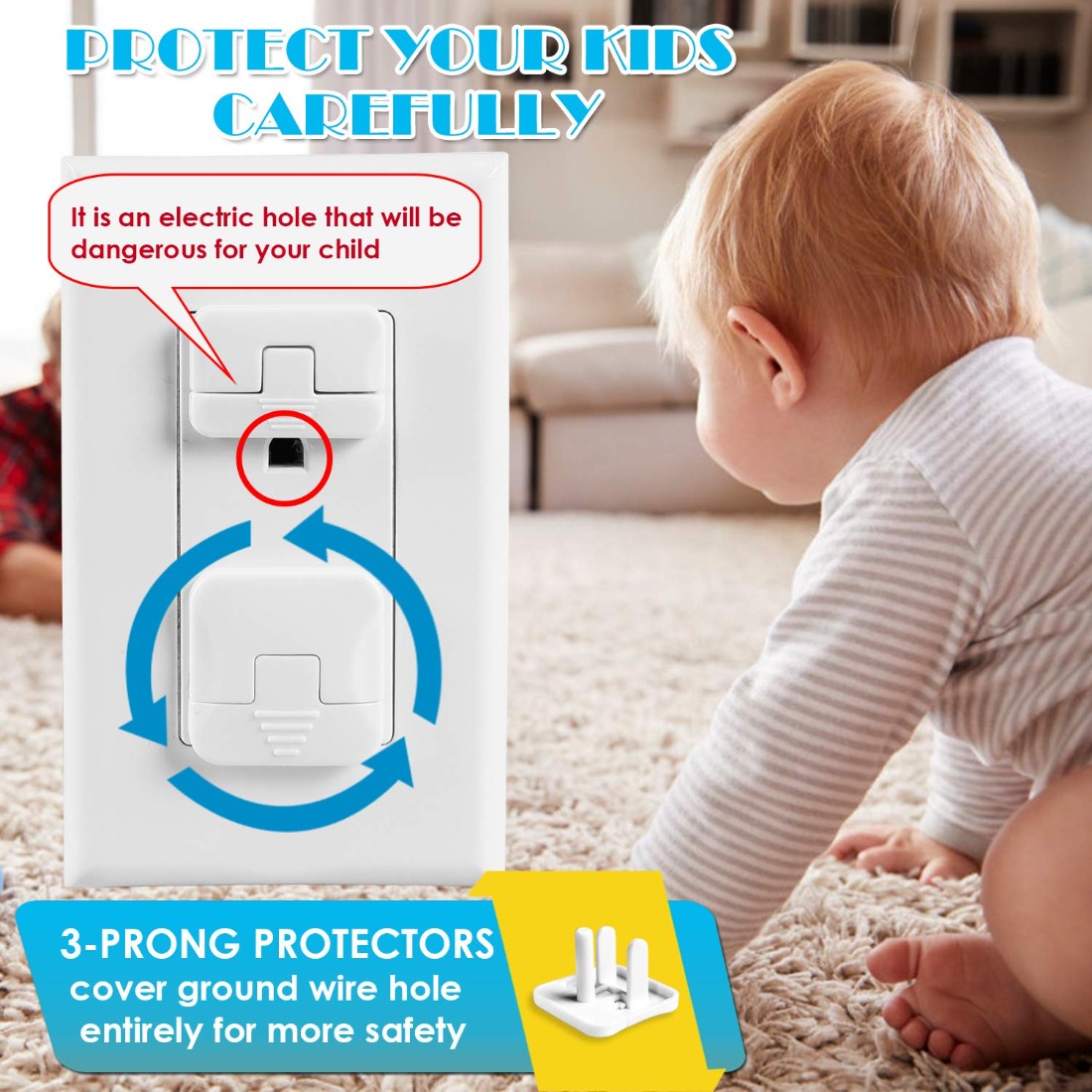 38 Pcs White Plastic Childproo - Outlet Cover Baby 评论和价格