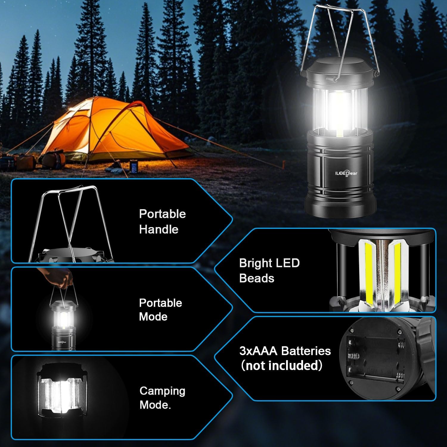 LED Camping Lantern, Battery O - Power Outage Light 评论和价格