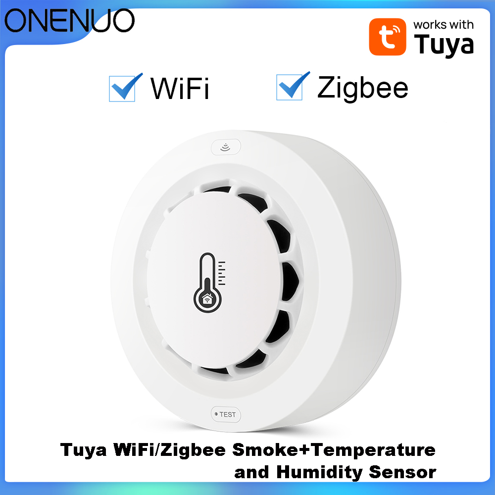 Tuya WiFi or Zigbee Smoke Dete - Smoke Detector Interconnected 评论和价格