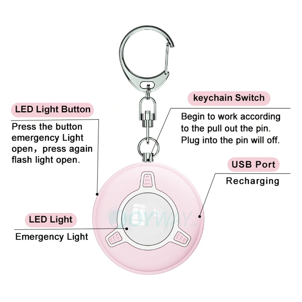 JOYWAY New Personal 130dB Sire - Personal Alarm Keychain 评论和价格
