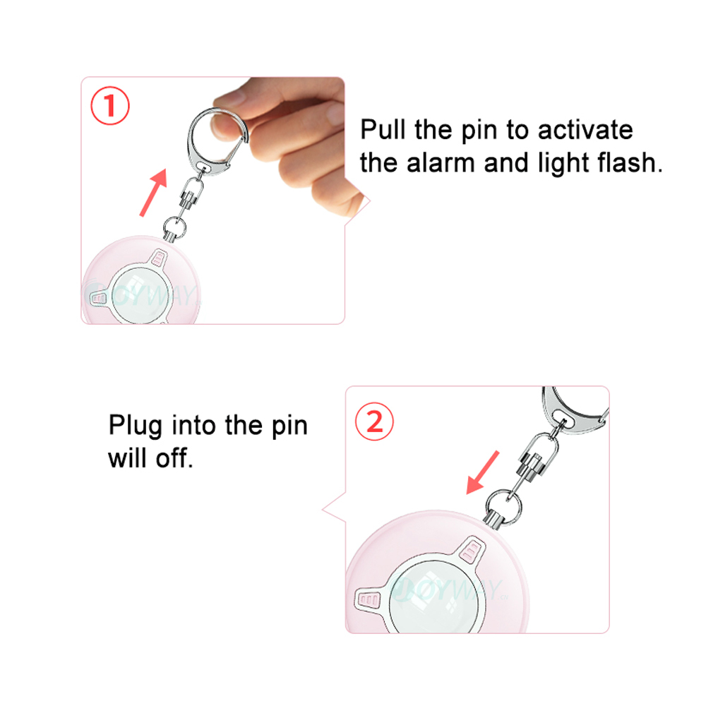 JOYWAY New Personal 130dB Sire - Personal Alarm Keychain 评论和价格
