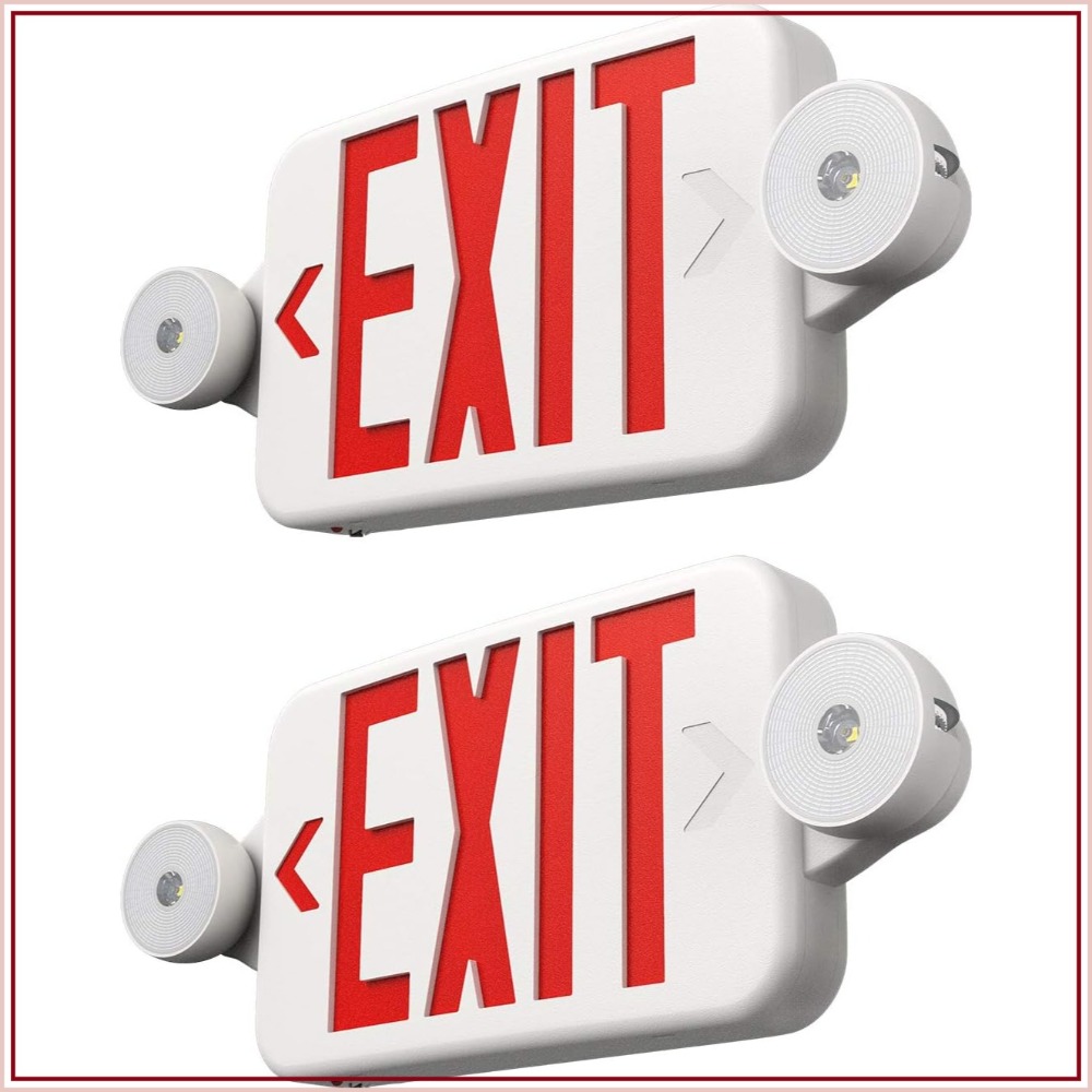 2 Pack Exit Sign with Emergenc - Emergency Exit Sign 评论和价格