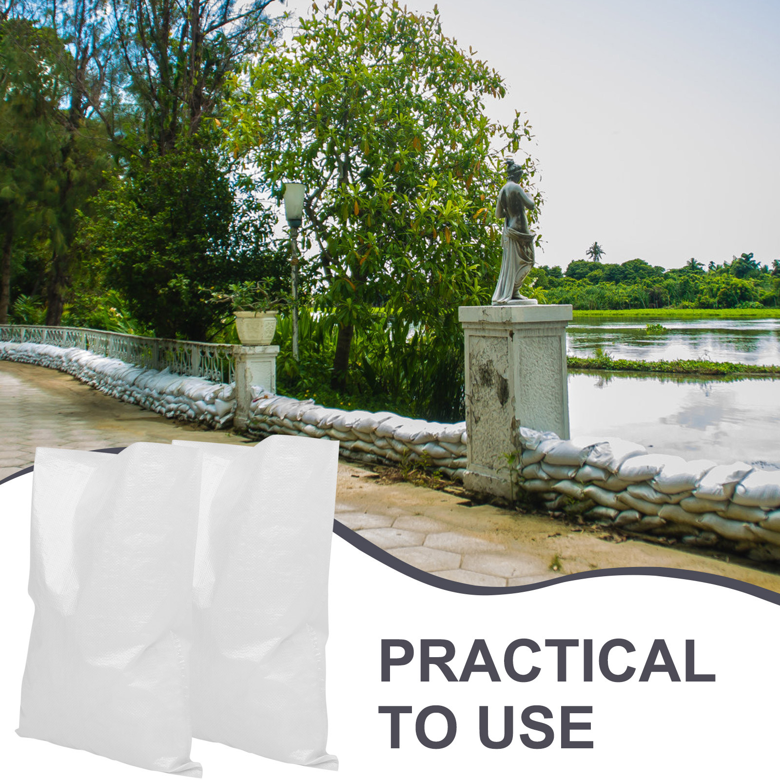 5Pcs Flood Barrier Bags Heavy  - Flood Barrier Bag 评论和价格