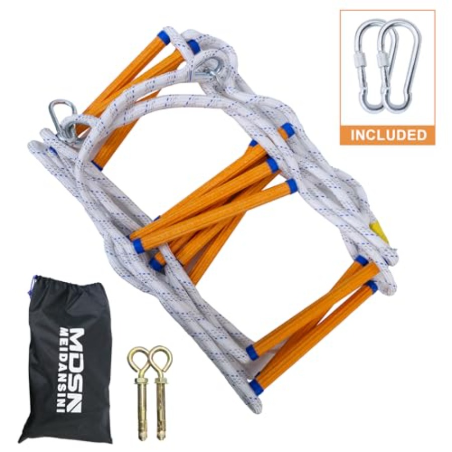 Rope Ladder, 49 Feet Emergency - Fire Escape Ladder 评论和价格