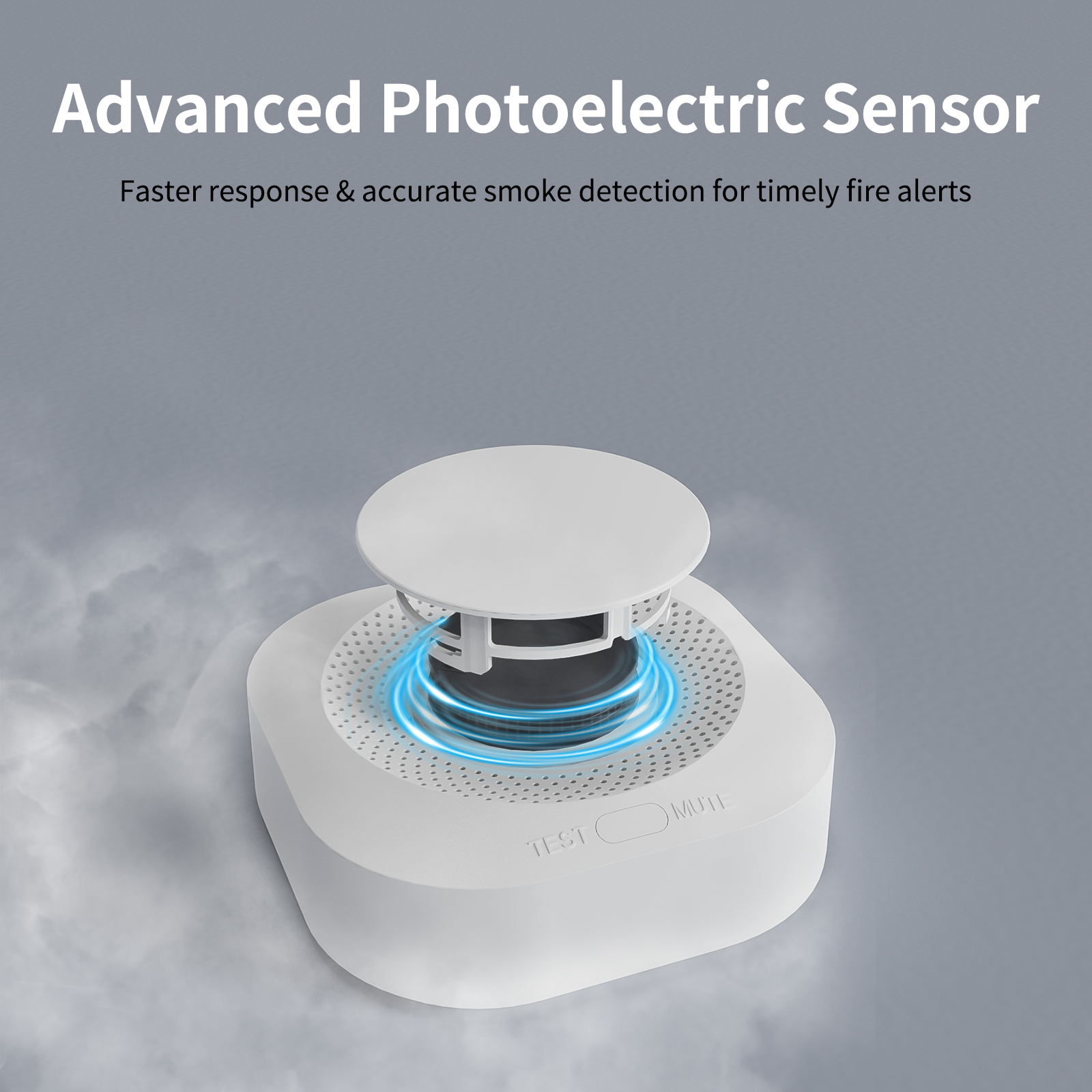 Tuya WiFi Smoke Detector 90dB  - Smoke Detector Interconnected 评论和价格