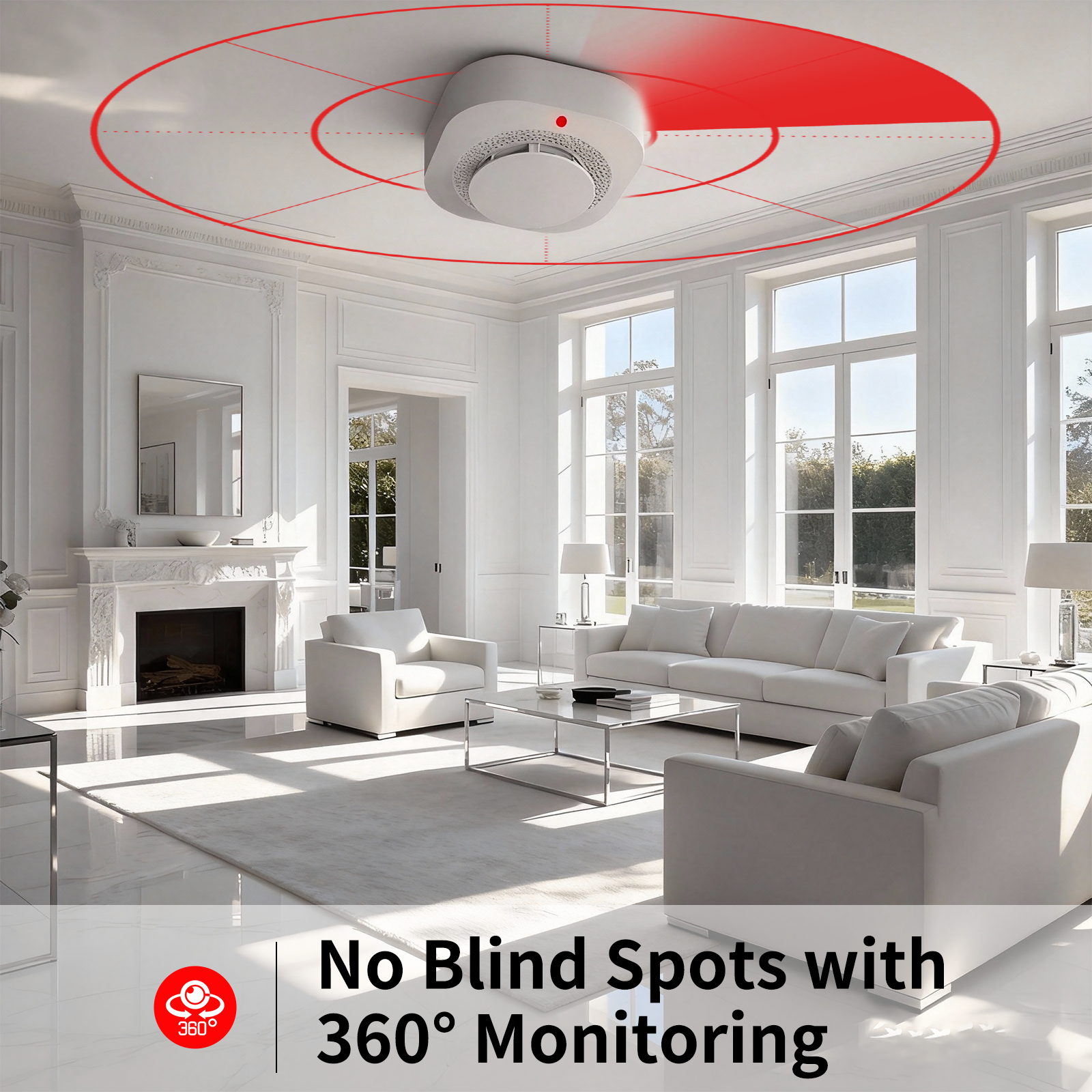 Tuya WiFi Smoke Detector 90dB  - Smoke Detector Interconnected 评论和价格