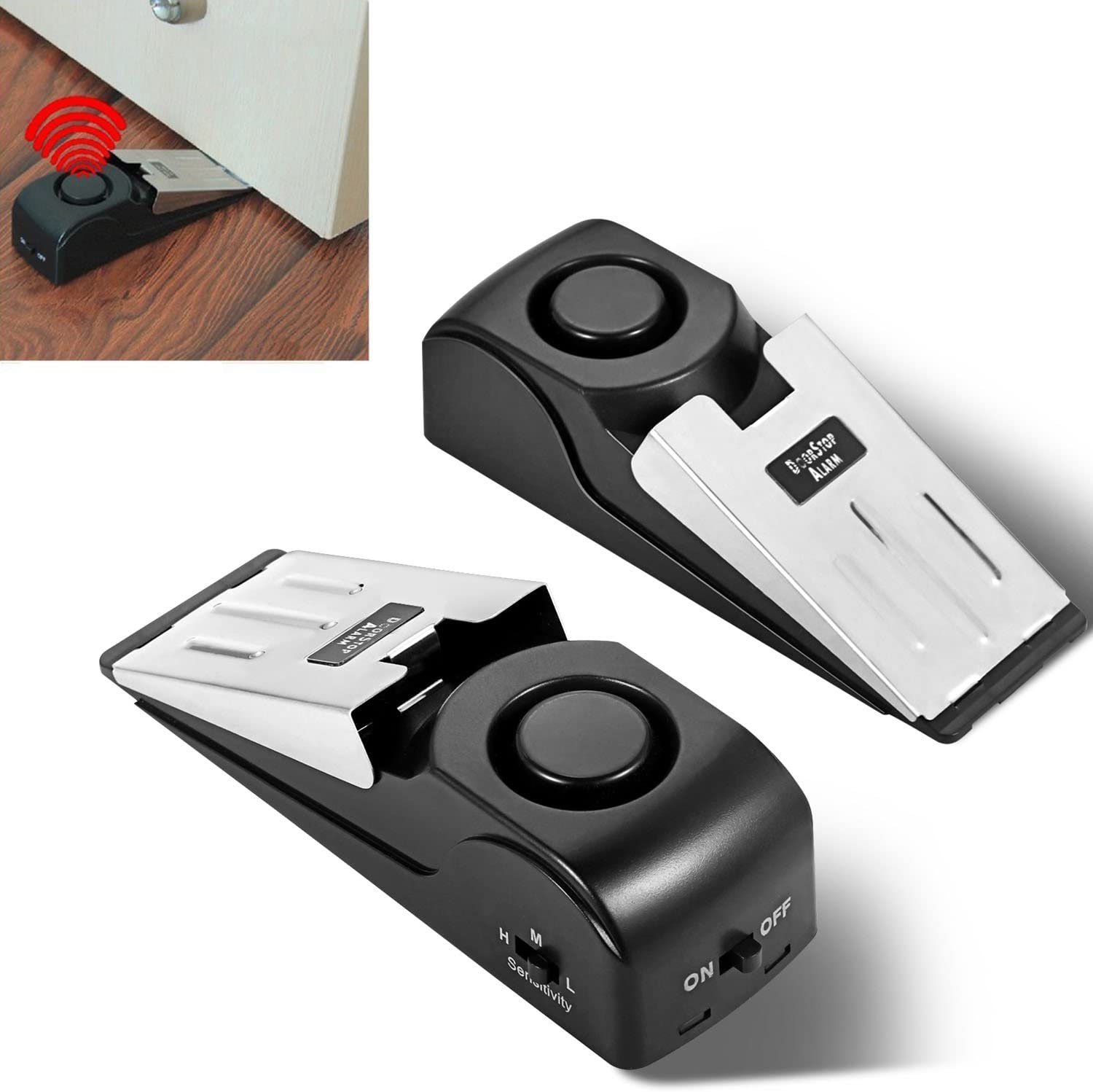 Upgraded Door Stopper Alarm Po - Door Stop Alarm 评论和价格