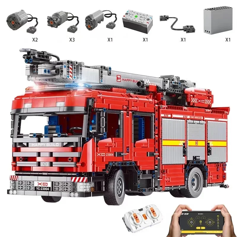 YC-23004 5133Pcs APP Car Model - Fire Escape Ladder 评论和价格