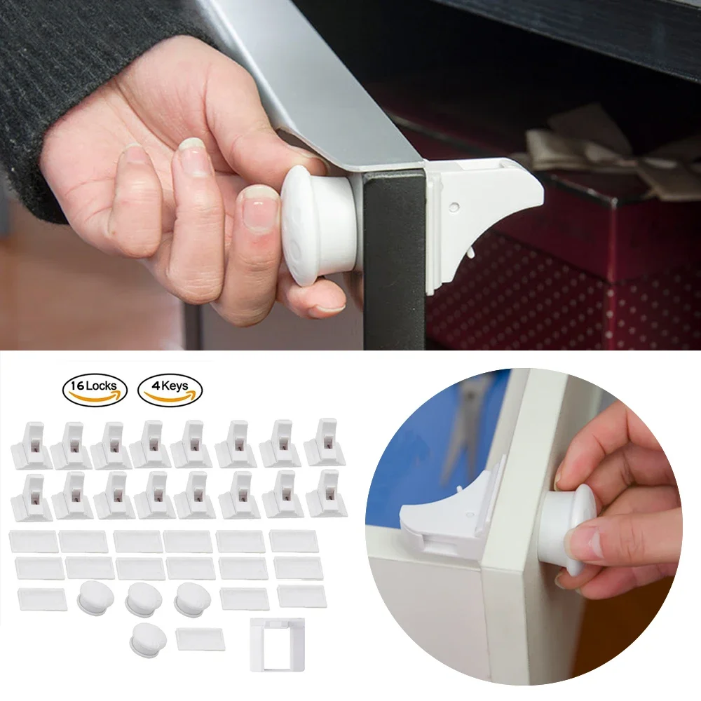 Baby Safety Lock Invisible Loc - Medicine Cabinet Lock 评论和价格